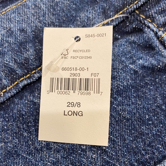 NWT Gap High Rise Cheeky Straight Jeans Size 29/8 Long - Picture 8 of 13